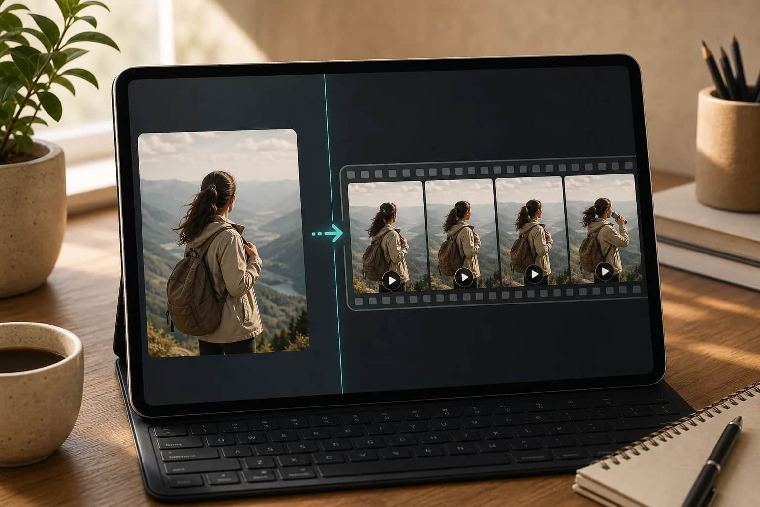 Cinematic video frame generated by Image 2